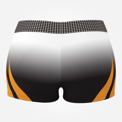 gymnastics sports bra and shorts shop orange 1