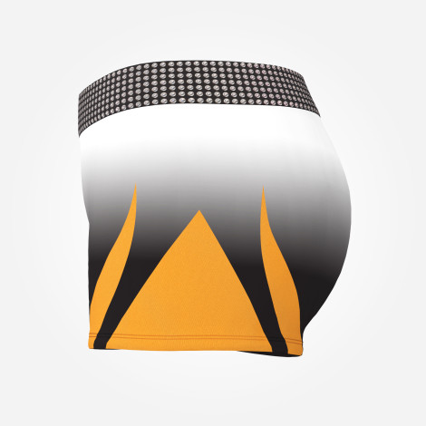 gymnastics sports bra and shorts shop orange 2