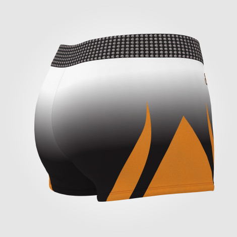 gymnastics sports bra and shorts shop orange 4