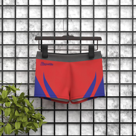 gymnastics sports bra and shorts shop red 5