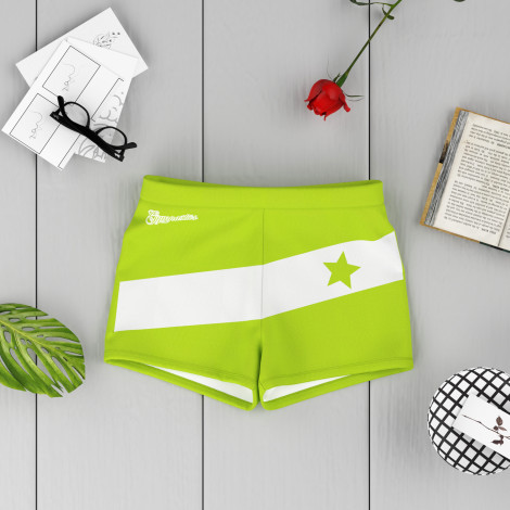 gymnastics shorts shorts leotards green 6