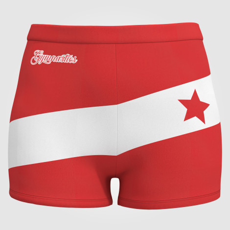 gymnastics shorts shorts leotards red 0