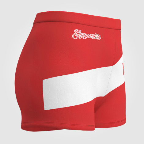 gymnastics shorts shorts leotards red 3