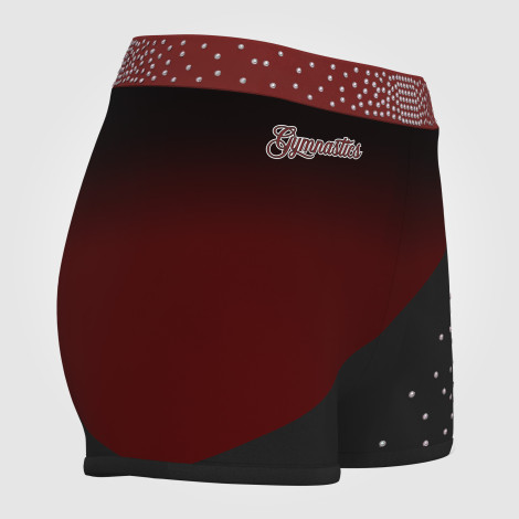 tumbling gymnastic shorts red 3