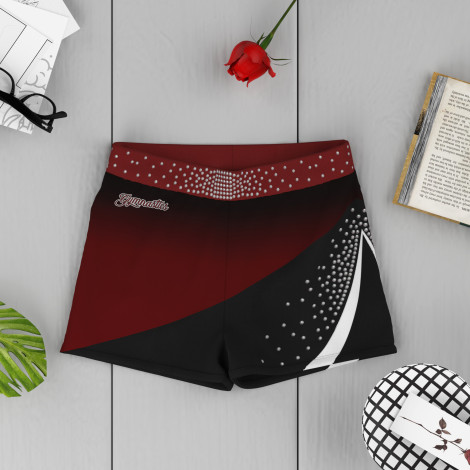 tumbling gymnastic shorts red 5