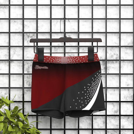 tumbling gymnastic shorts red 6