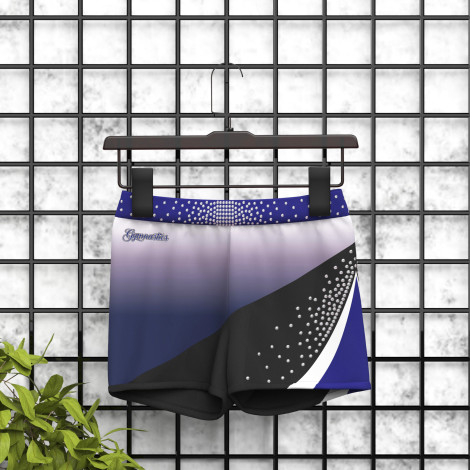 tumbling gymnastic shorts blue 5