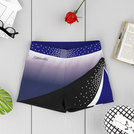 tumbling gymnastic shorts blue 6