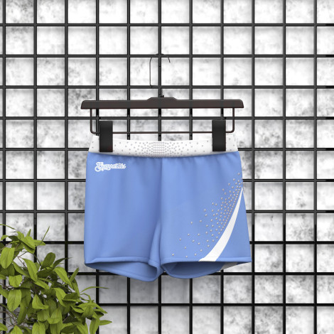 tumbling gymnastic shorts sky blue 5