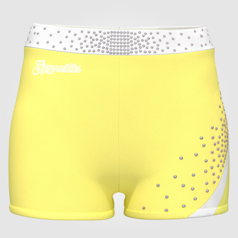 tumbling gymnastic shorts yellow 0