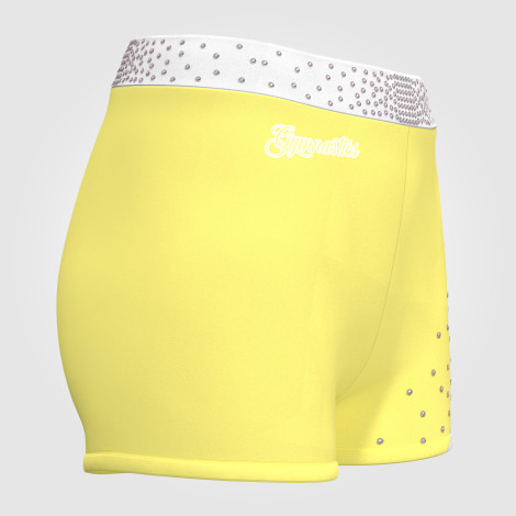 tumbling gymnastic shorts yellow 3