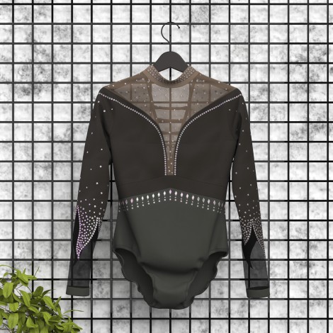Team USA Long Sleeve Purple Leotard black 5