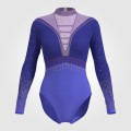 Team USA Long Sleeve Purple Leotard blue
