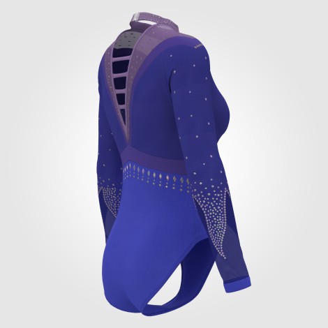 Team USA Long Sleeve Purple Leotard blue 4