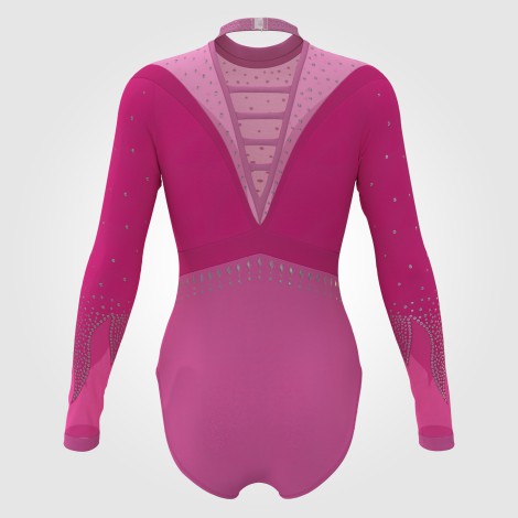 Team USA Long Sleeve Purple Leotard pink 1