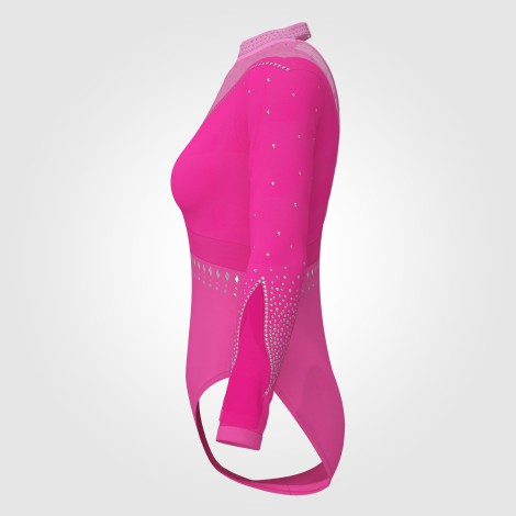 Team USA Long Sleeve Purple Leotard pink 2