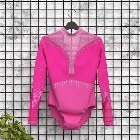 Team USA Long Sleeve Purple Leotard pink 5