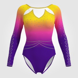 girls purple gymnastics set