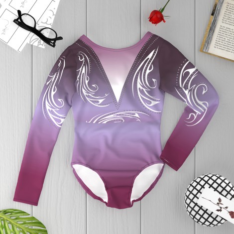 pink gymnastics clothes for girls purple 6