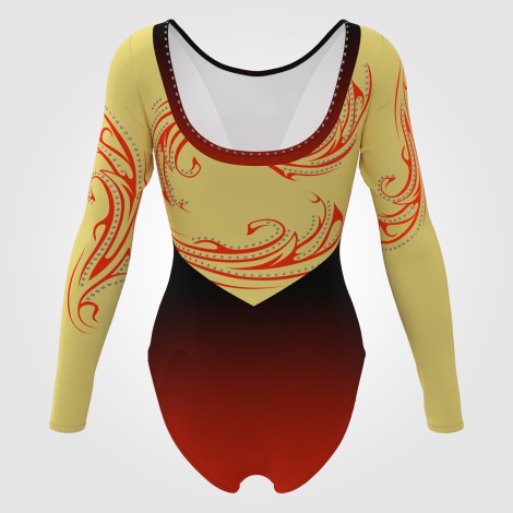 pink gymnastics clothes for girls yellow 1