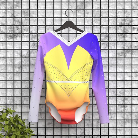 dark purple gymnastics outfits for women yellow 5