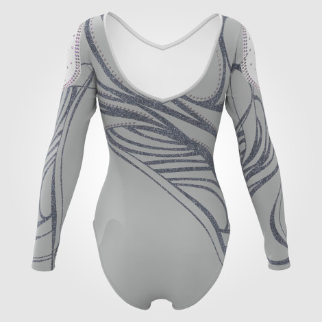 pink and black team usa gymnast in leotard gray 1