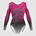 pink and black team usa gymnast in leotard pink