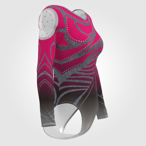 pink and black team usa gymnast in leotard pink 3