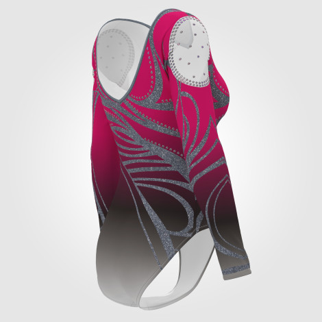 pink and black team usa gymnast in leotard pink 4