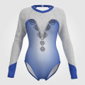 orange competition gymnastics outfits blue