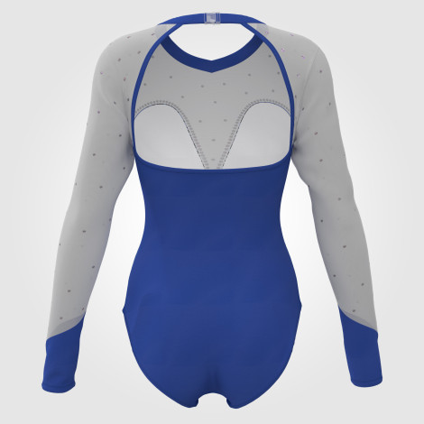 orange competition gymnastics outfits blue 1