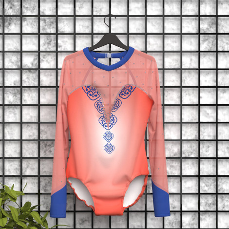 orange competition gymnastics outfits orange 5