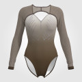 pink gymnastics leotards competition brown
