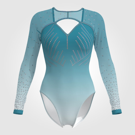 pink gymnastics leotards competition green 0