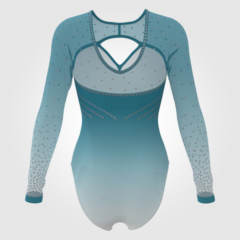 pink gymnastics leotards competition green 1