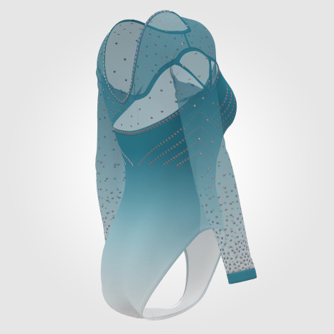 pink gymnastics leotards competition green 4