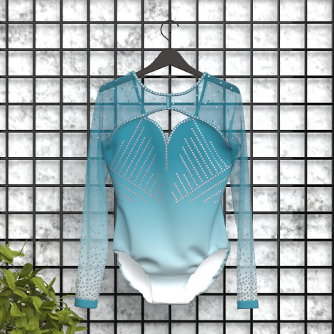 pink gymnastics leotards competition green 5