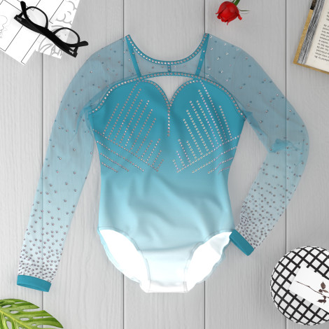 pink gymnastics leotards competition green 6