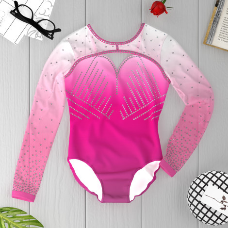 pink gymnastics leotards competition pink 6