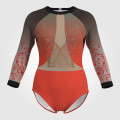 childs orange leotards for gymnastics orange