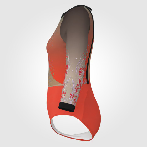 childs orange leotards for gymnastics orange 2