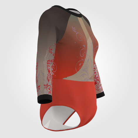 childs orange leotards for gymnastics orange 3