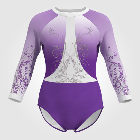 childs orange leotards for gymnastics purple 0