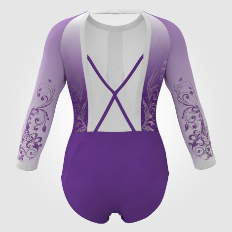 childs orange leotards for gymnastics purple 1
