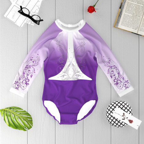 childs orange leotards for gymnastics purple 6
