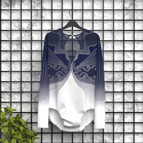 gymnastics outfits store blue 5
