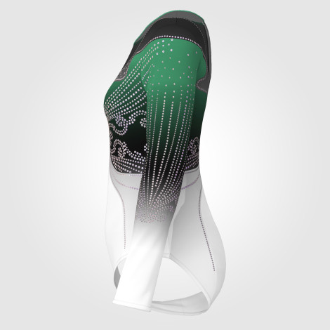 gymnastics outfits store green 2