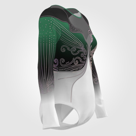 gymnastics outfits store green 3