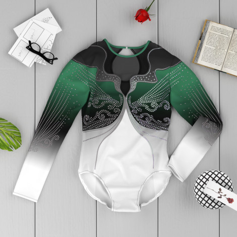 gymnastics outfits store green 6