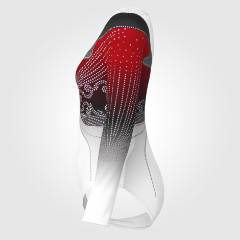 gymnastics outfits store red 2